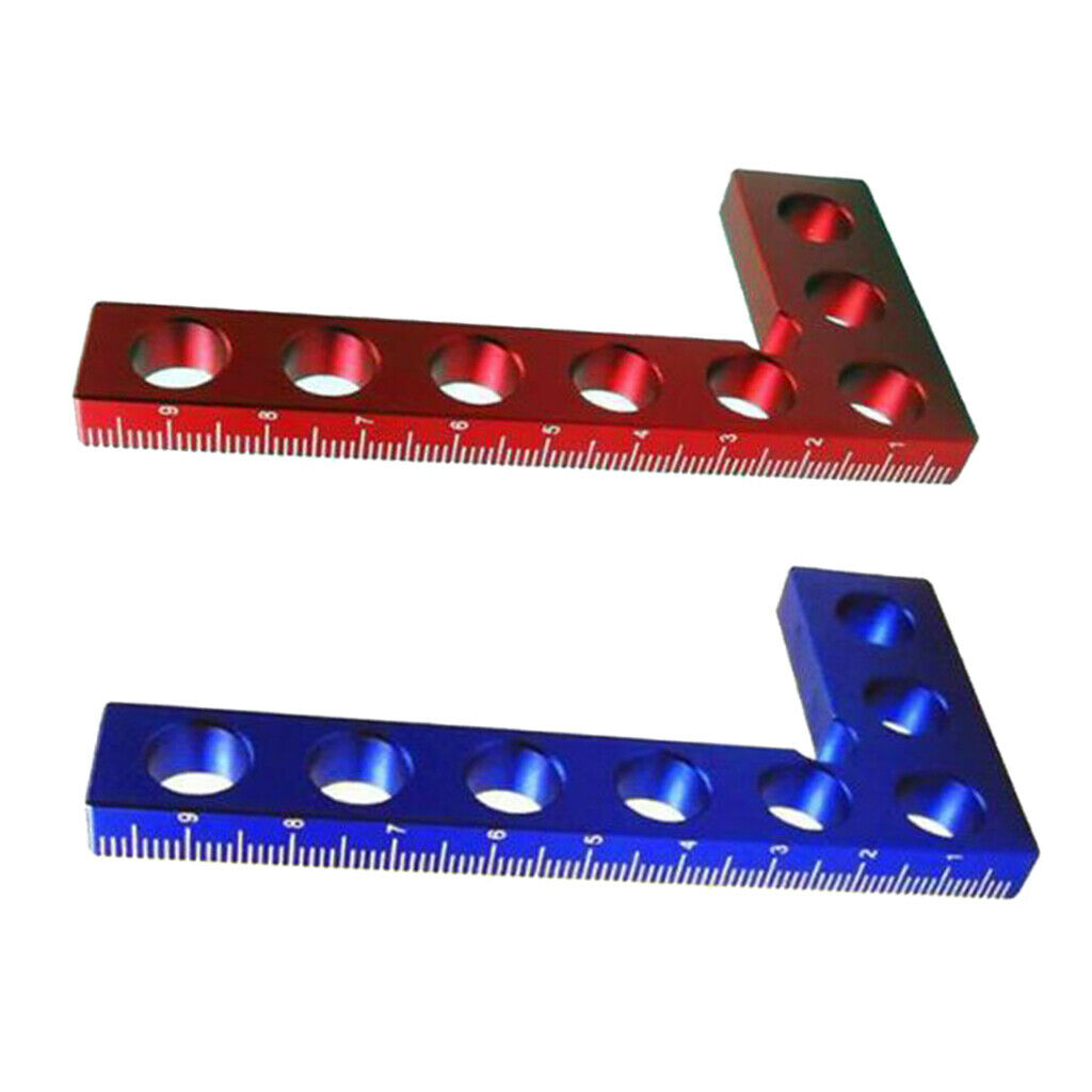 Set of 2 4inch Aluminium Metal Right Angle Clamps for Picture Frame Boxes