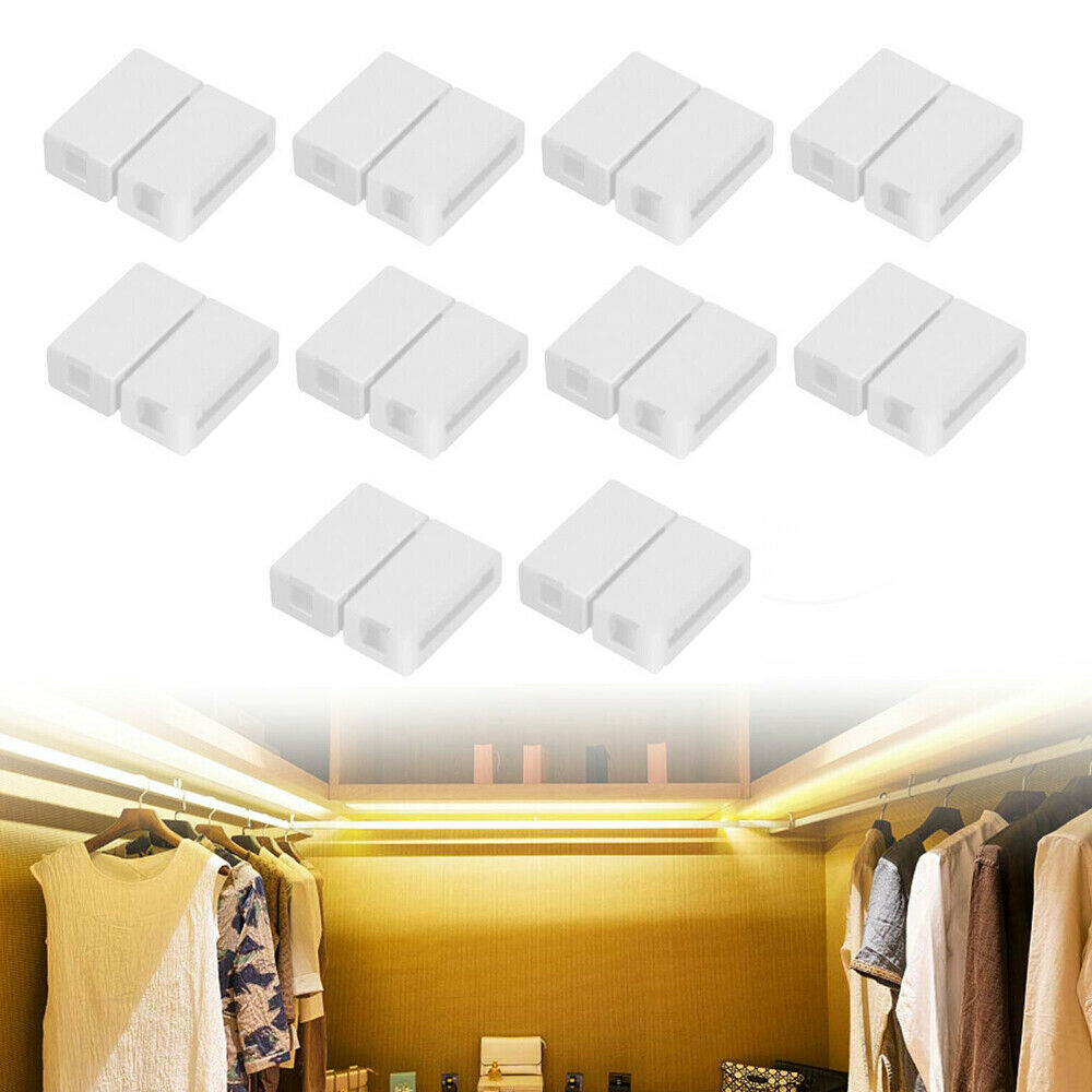 10x 10mm 4pin Solderless Connectors Adapter For 5050/2835 RGB LED Strip Light