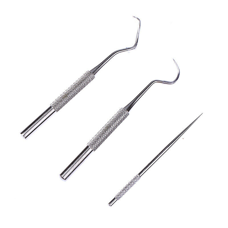 1 Set Stainless Steel Portable Toothpick Tooth Hook Teeth Clean Tool Dental BDA