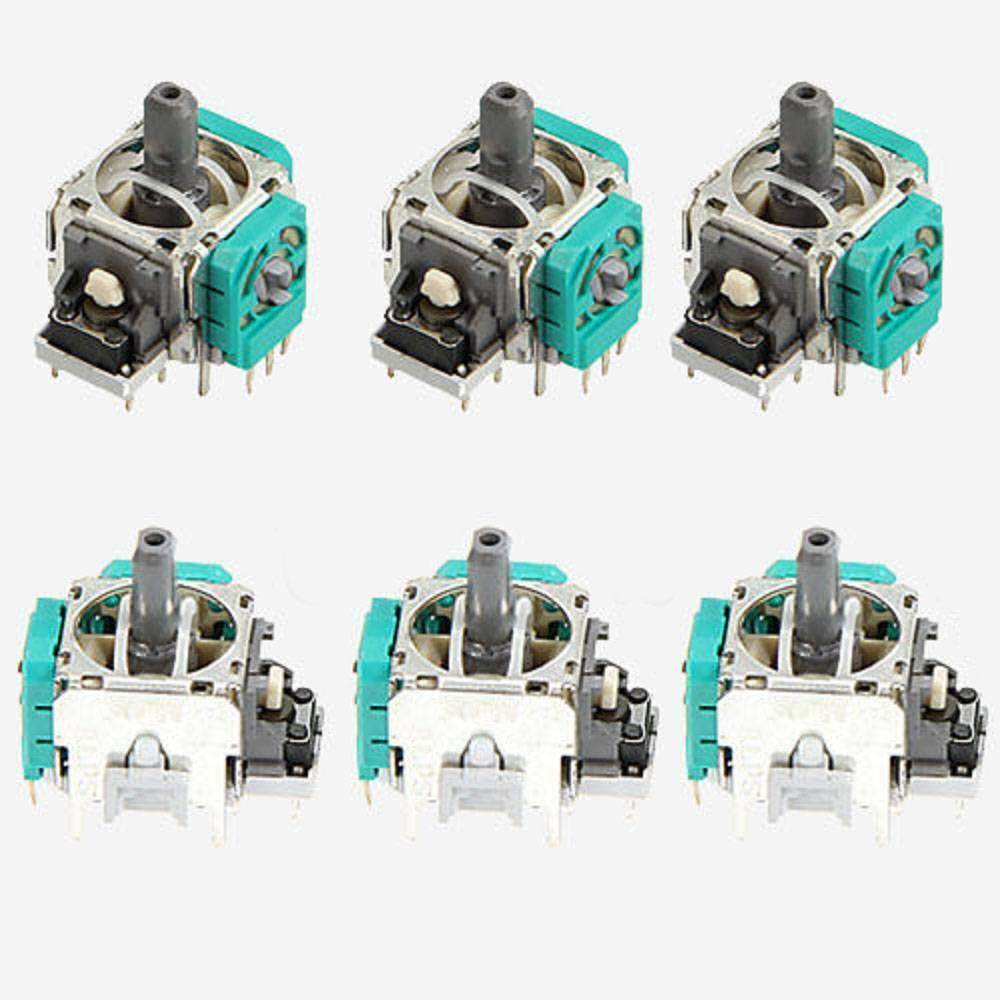 6pcs Analog Stick Joystick Replacement for XBox One PS4 Dualshock 4 Controller..