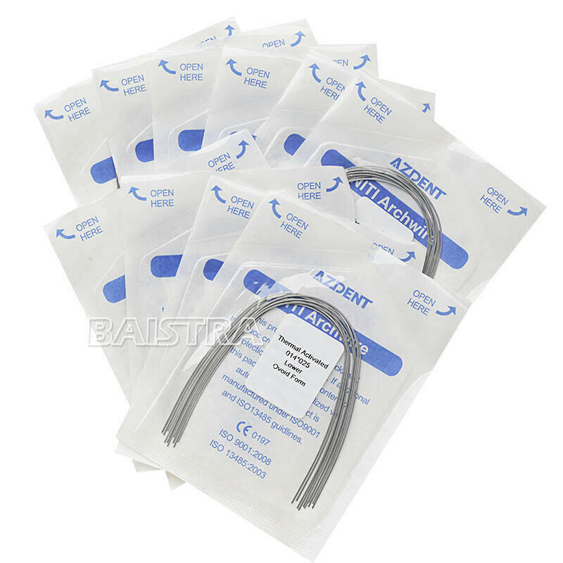 200 X Dental Orthodontic Heat Thermal Activated Rectangular Wires 14*25Lower