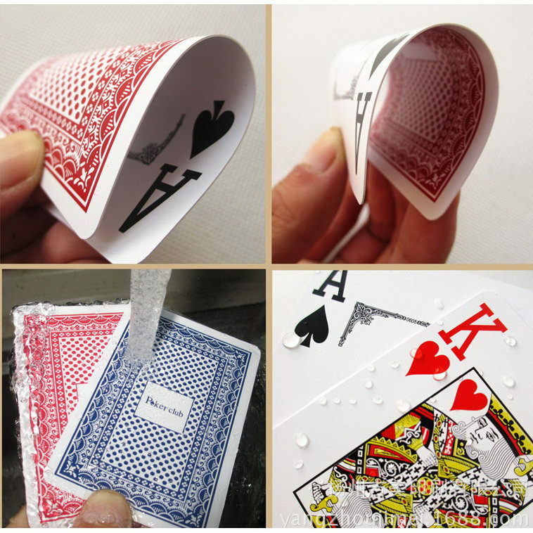 Free   100% PLASTIC Poker Size Good Playing Cards New