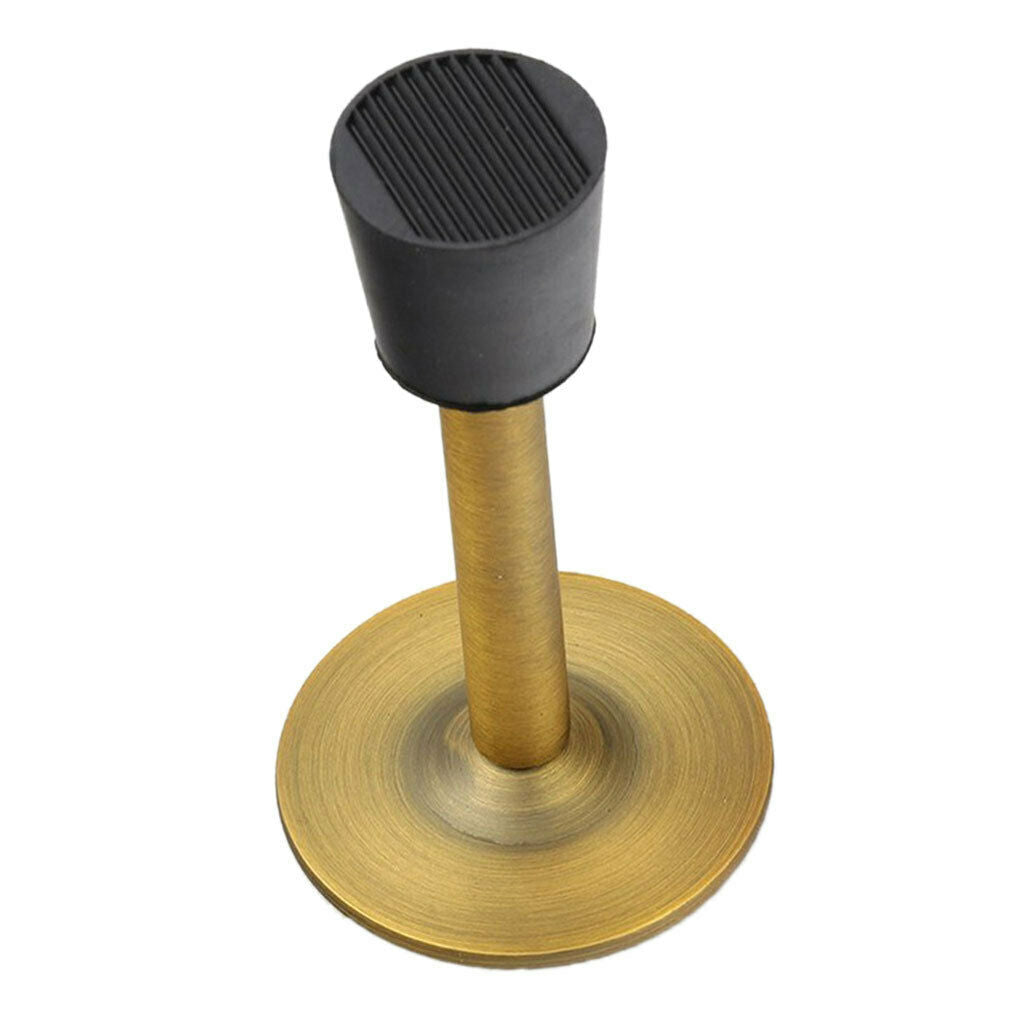 Stainless Steel Door Stop Stopper Wedge Jam Block Home Floor Protector Yellow