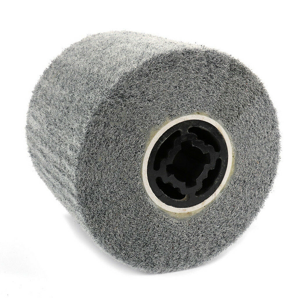1Pc Non-woven Abrasive Flap Wire Drawing Polishing Burnishing Wheel #600Grit