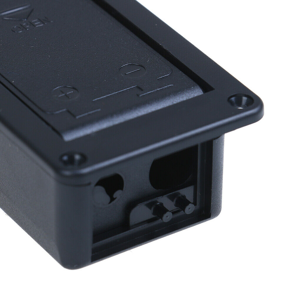9V Black battery case holder cover box for electric guitar bass.J GwJC.l8