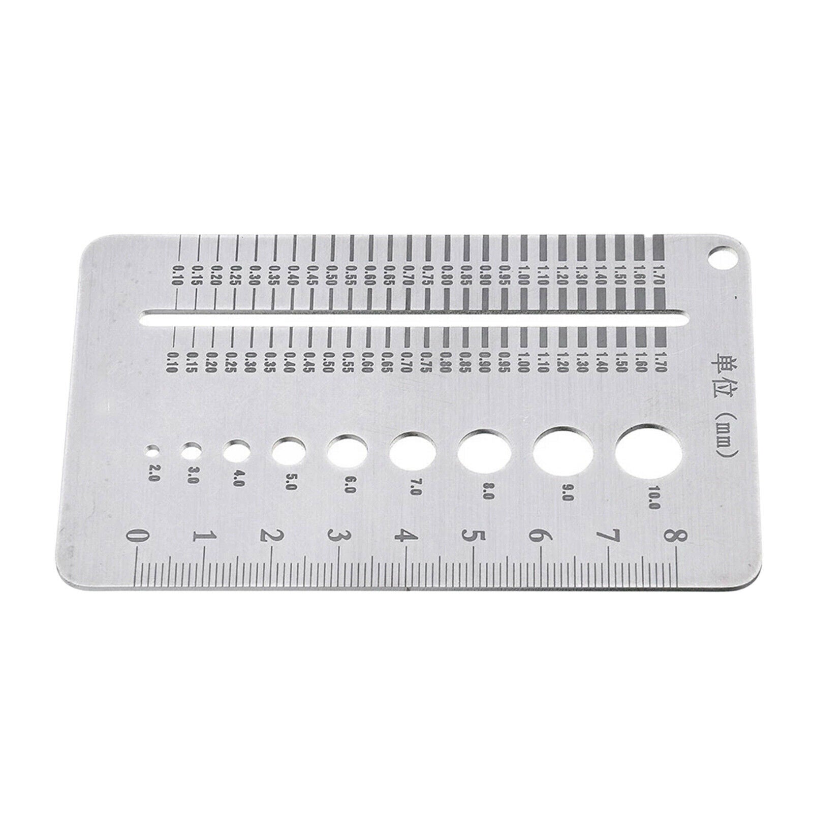 0.1-10mm Stainless Steel Screw Thread Gauge Diameter Measuring Gauge Checker