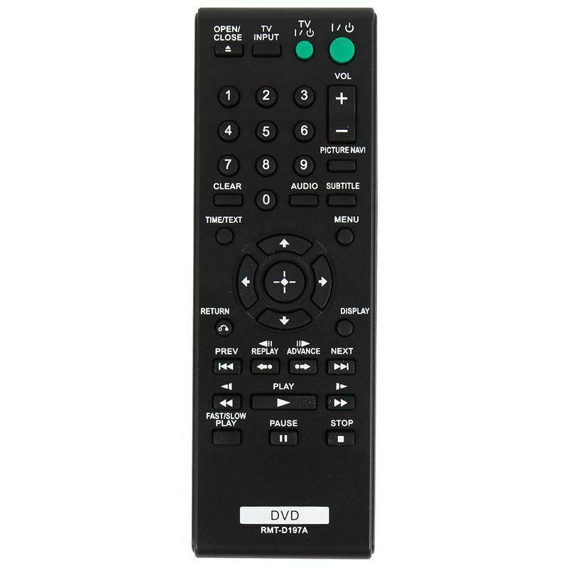 Rmt-D197A Smart Remote Control for Sony Dvd Dvp-Sr210 Dvp-Sr210P Dvp-Sr510H DvK3