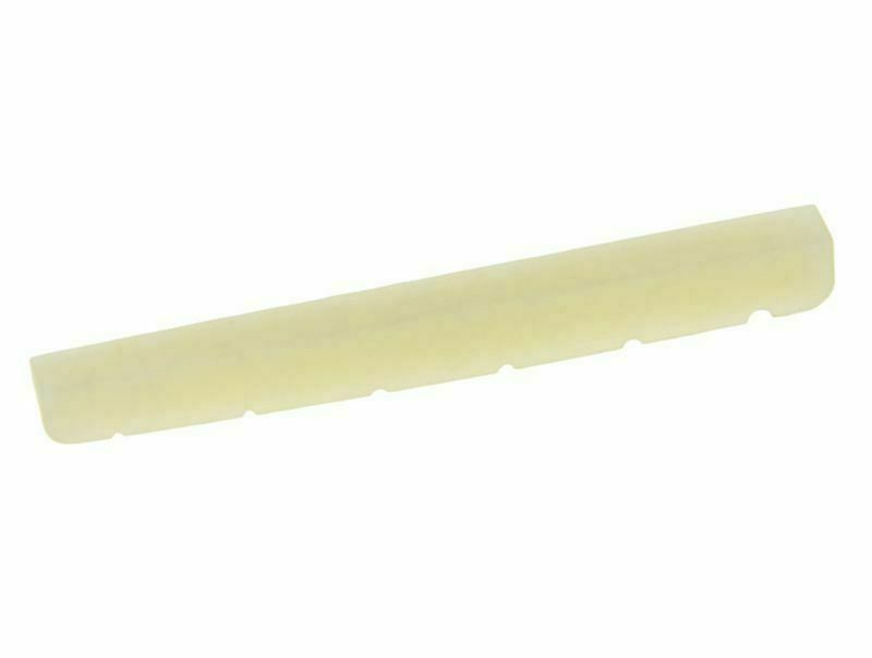 42mm Unbleached Pure Bone Nut Guitar Slotted Bone Nut for ST Tele w/ one tuner