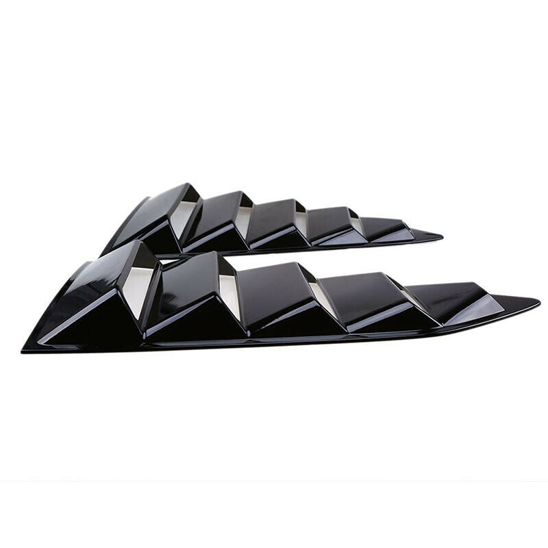 Gloss Black Car Side Window Louver Vent Scoop For Chevrolet Camaro Coupe 2016-Pr