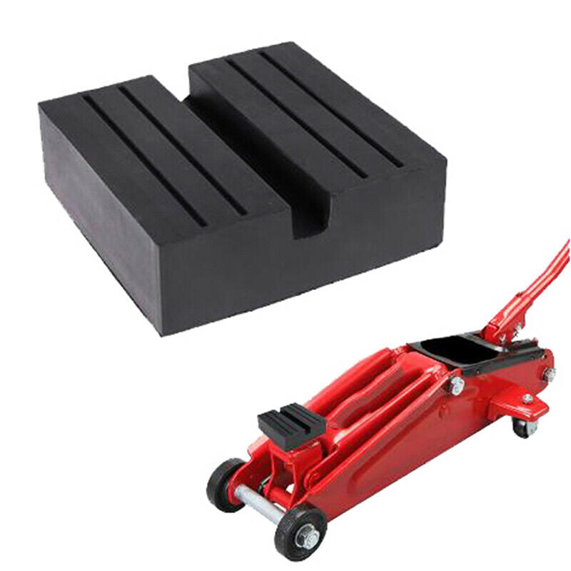 Car Lift Jack Stand Rubber Pads Square Universal Slotted Frame Rail Jack Gu_ Rf