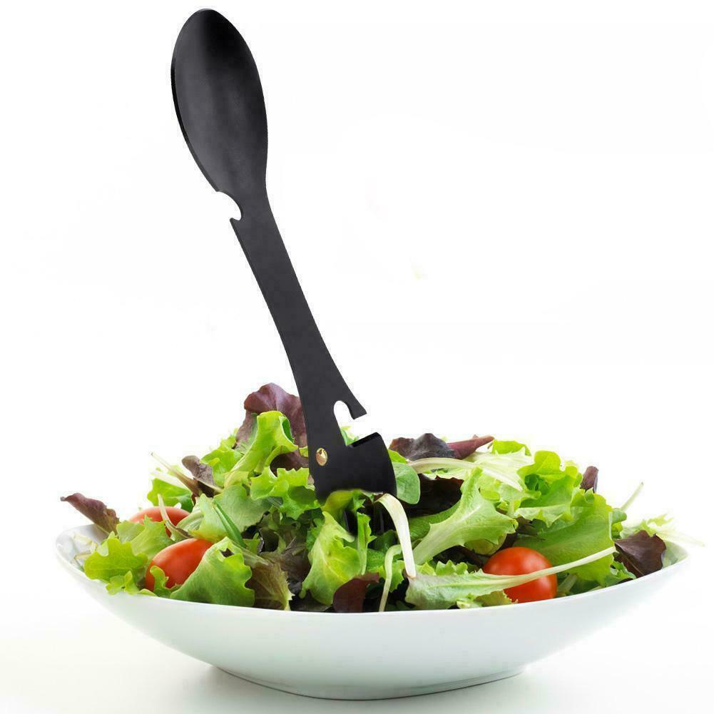HOT Camping Multi-Tool Essential Eating Utensils Food Multi-function Mess Kit~