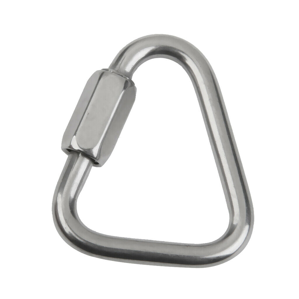 4X Triangle Shape Mountaineering Climbing Equipment Carabiner 12KN Outdoors