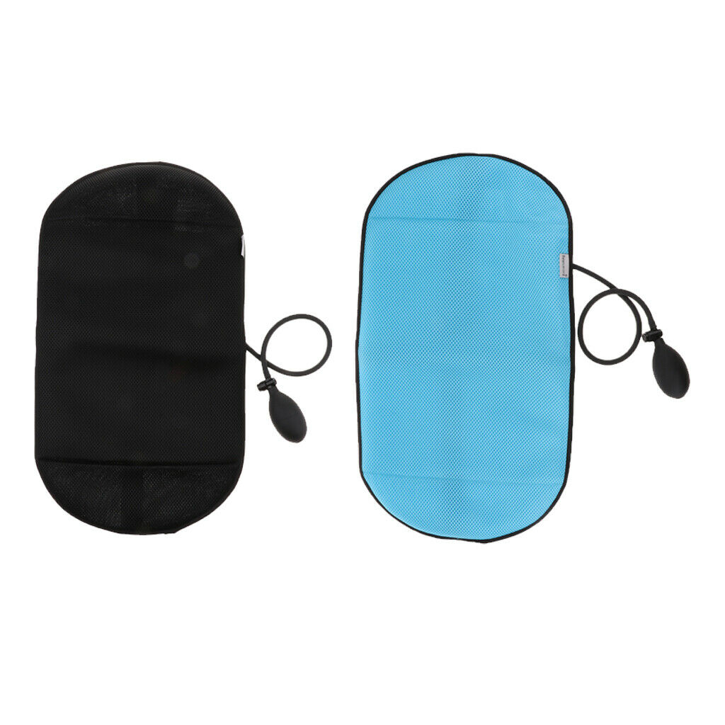2PCS Portable Inflatable Lumbar Support Cushion Back Massage Pillows Travel