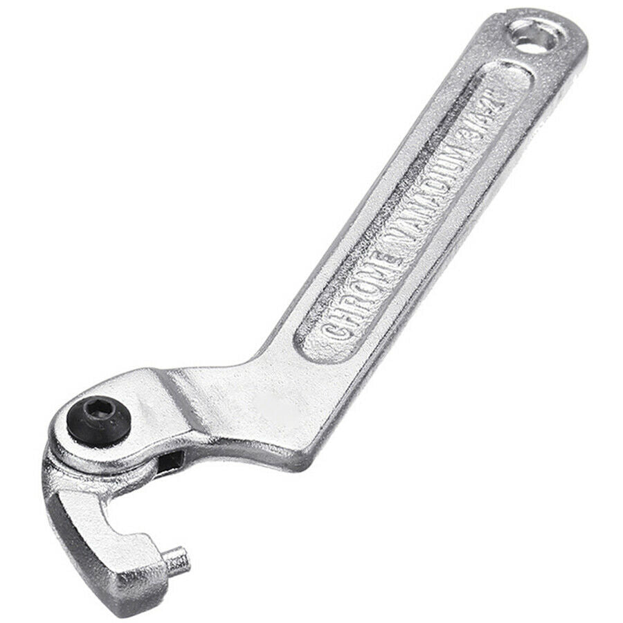 7" Adjustable Hook Wrench C Clamp Spanner Tool 19-51mm Motorcycle Suspension