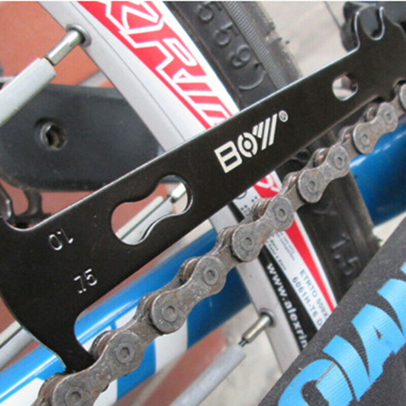 1Pcs Black Bike Chain Wear Indicator Bicycle Repair Tool Bike Chain Check.l8