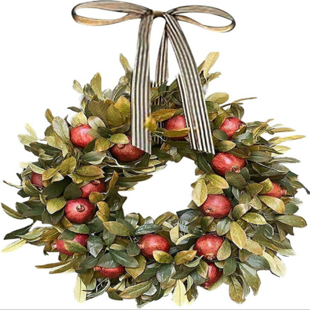 Fall Wreath Pomegranate Wreath Indoor Outdoor Home Decor Window Wall Decoration