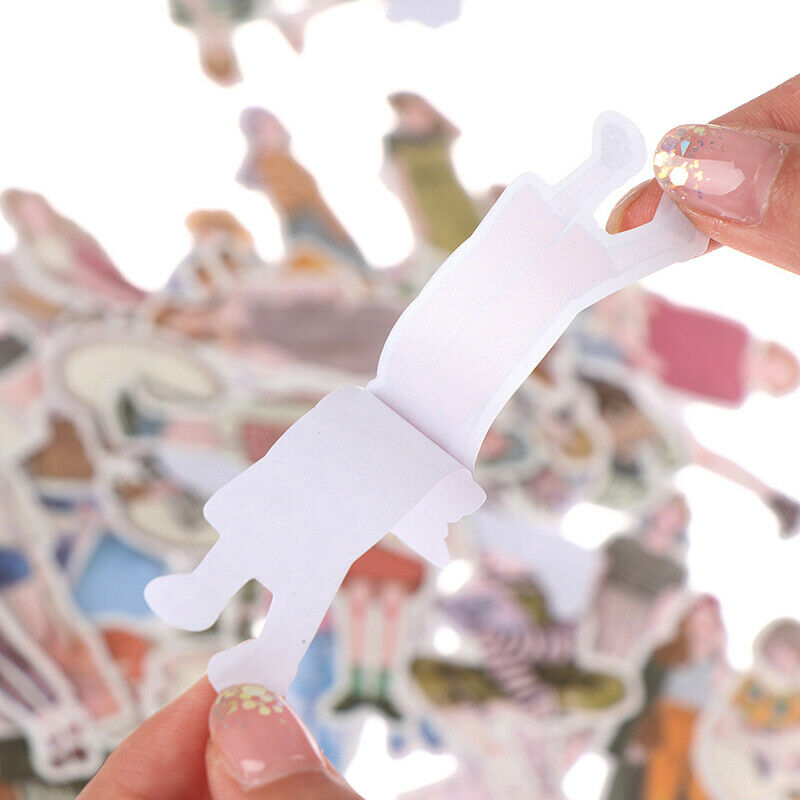 100pcs/pack lovely girls Stickers scrapbooking hand book fashion girl stickeDD