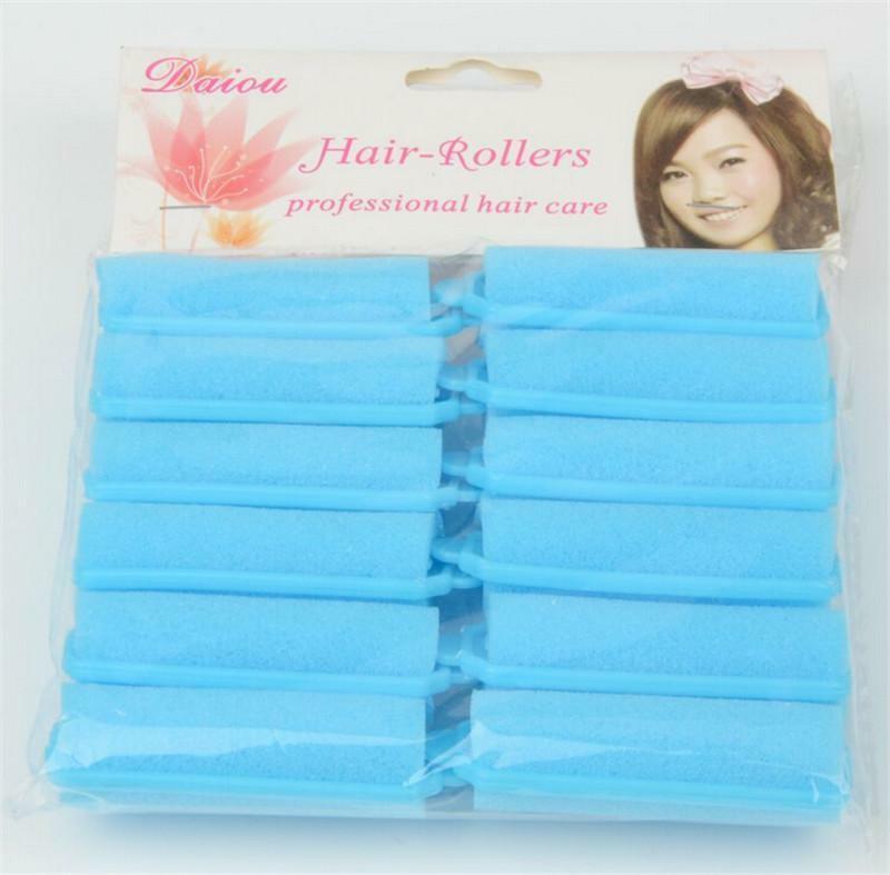 12 Pcs/bag Magic Curlers Twist Tool Sponge Foam Cushion Hair Styling Rollers BDA