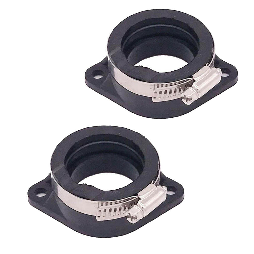 2x Adapter Intake Manifold Carb Carburetor Joint Foot Flang Suzuki GN250 ATV