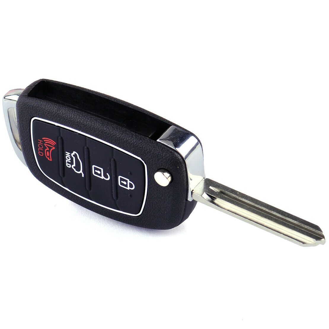 4 Button Flip Remote Key Fob Case Shell Fit for Hyundai Santa ix45 ix35 An
