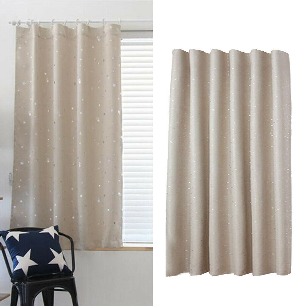 2pcs 100x130cm Modern Blackout Curtains Short Darkening Drapes for Bedroom
