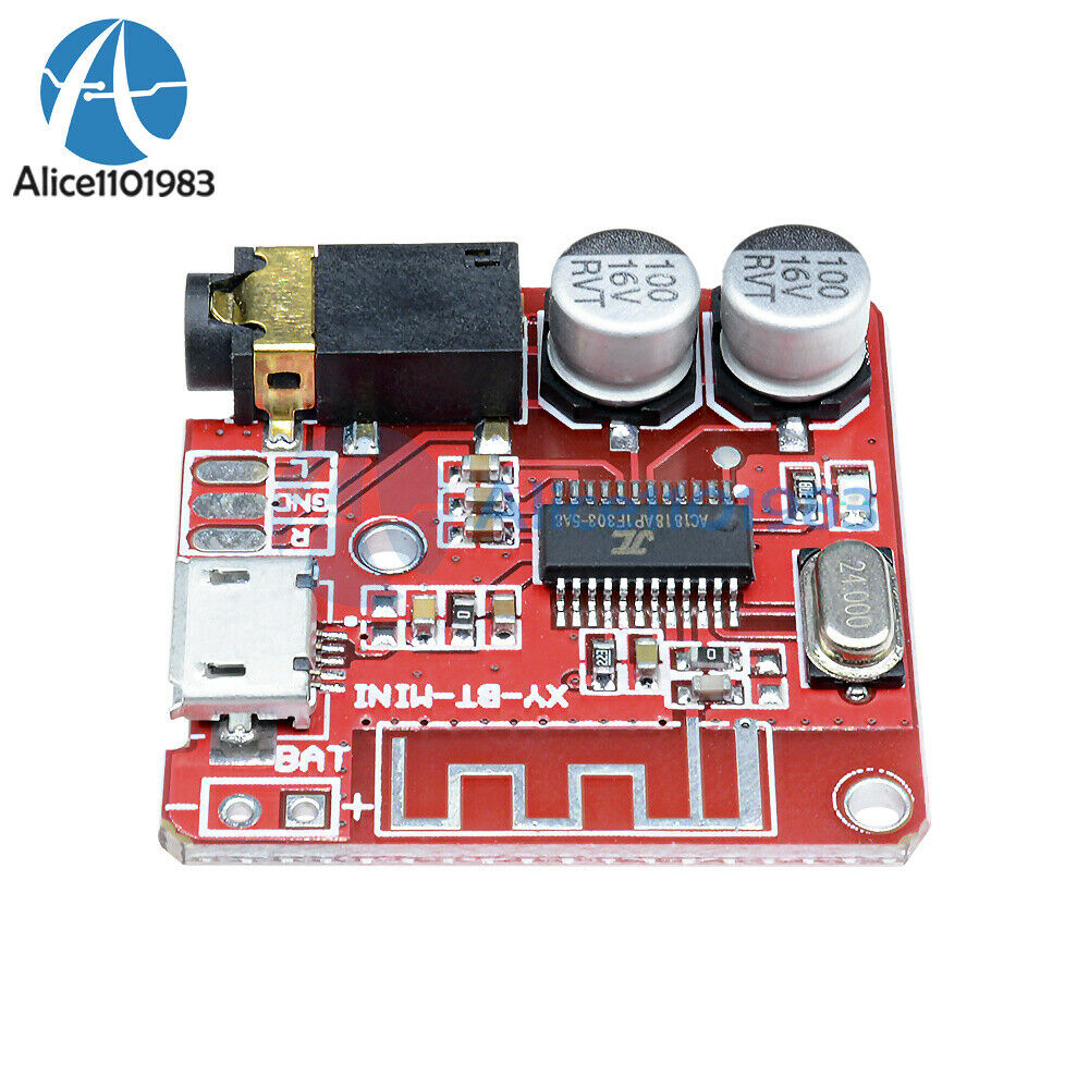 5PCS 3.7-5V Mini Bluetooth4.1 Audio Receiver MP3 Decoder Amplifier Circuit Board