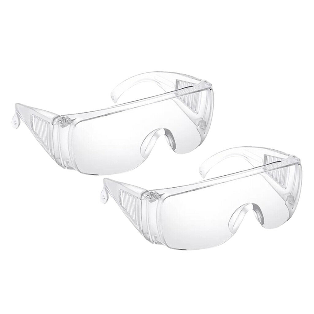 Set of 2 Ligthweight Safety Goggles Windproof Shockproof Driving Eyewear