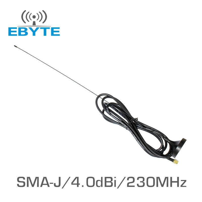 2pcs/lot Ebyte TX230-XP-200 4.0dBi 230MHz Sucker vhf High Gain WIFI Omni Antenna
