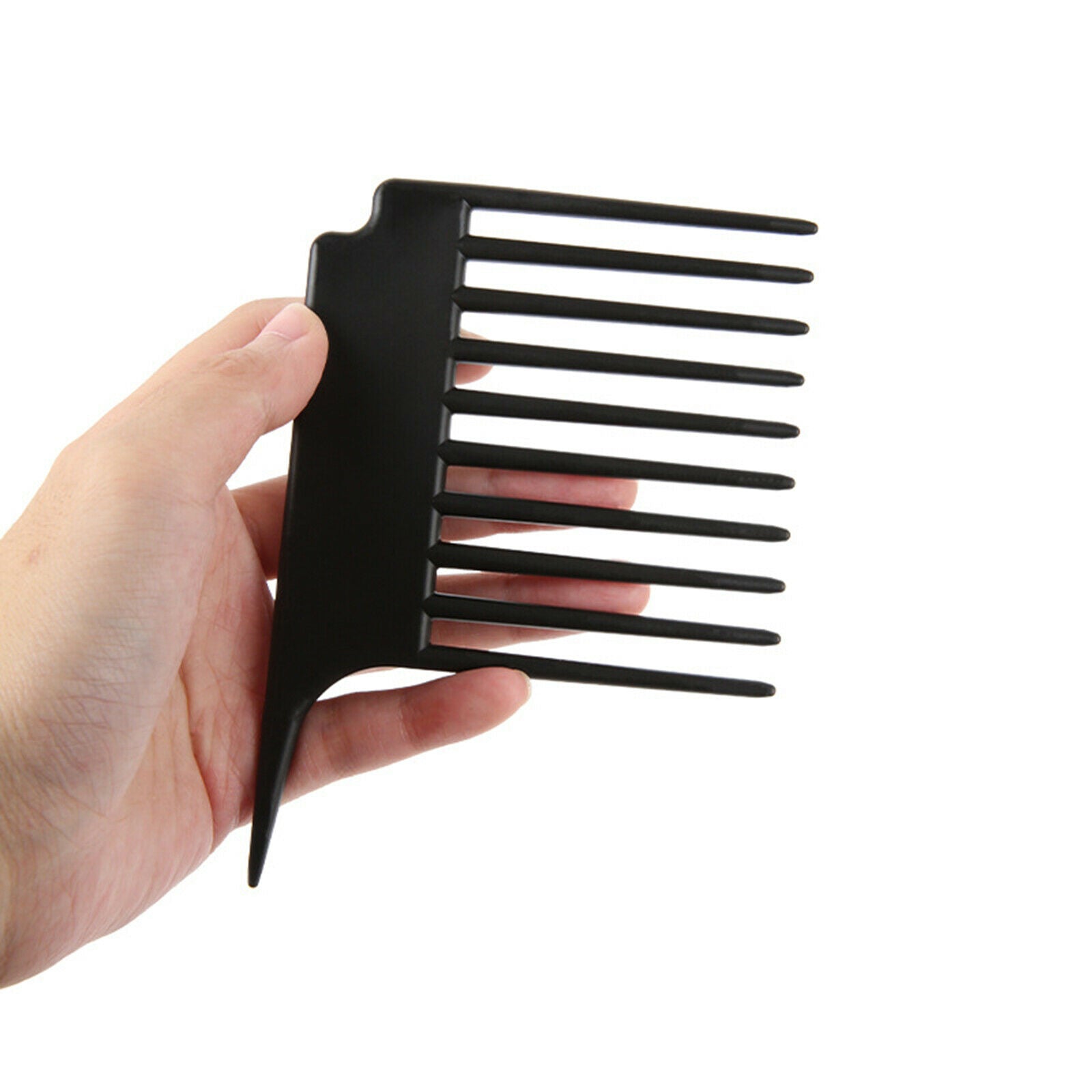Pocket Male Oil Head Styling Hair Beard Comb Hairdresser Wide Tooth Black