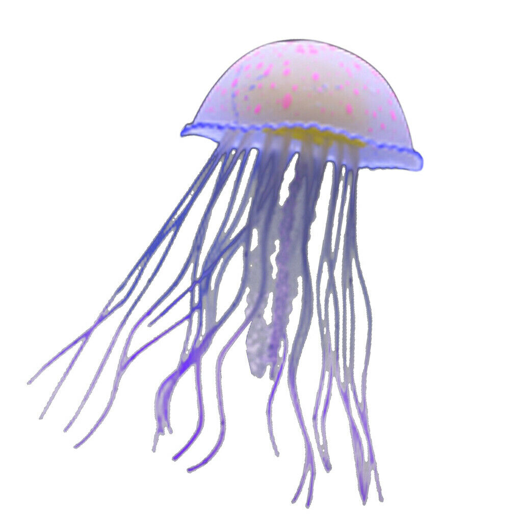 2 Artificial Jellyfish For Aquarium Decoration Underwater Ornament