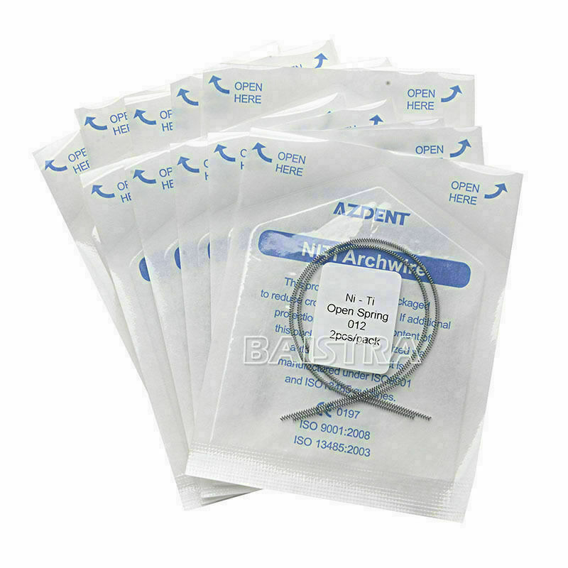 20Bags Dental Open Coil Spring NITI Alloy Constant Force 0.012*180mm AZDENT
