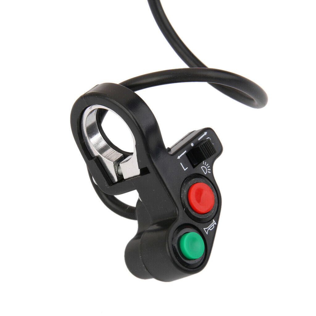 Motorcycle Scooter Bike Quad ATV Horn Turn Signal Headlights Switch-7/8"