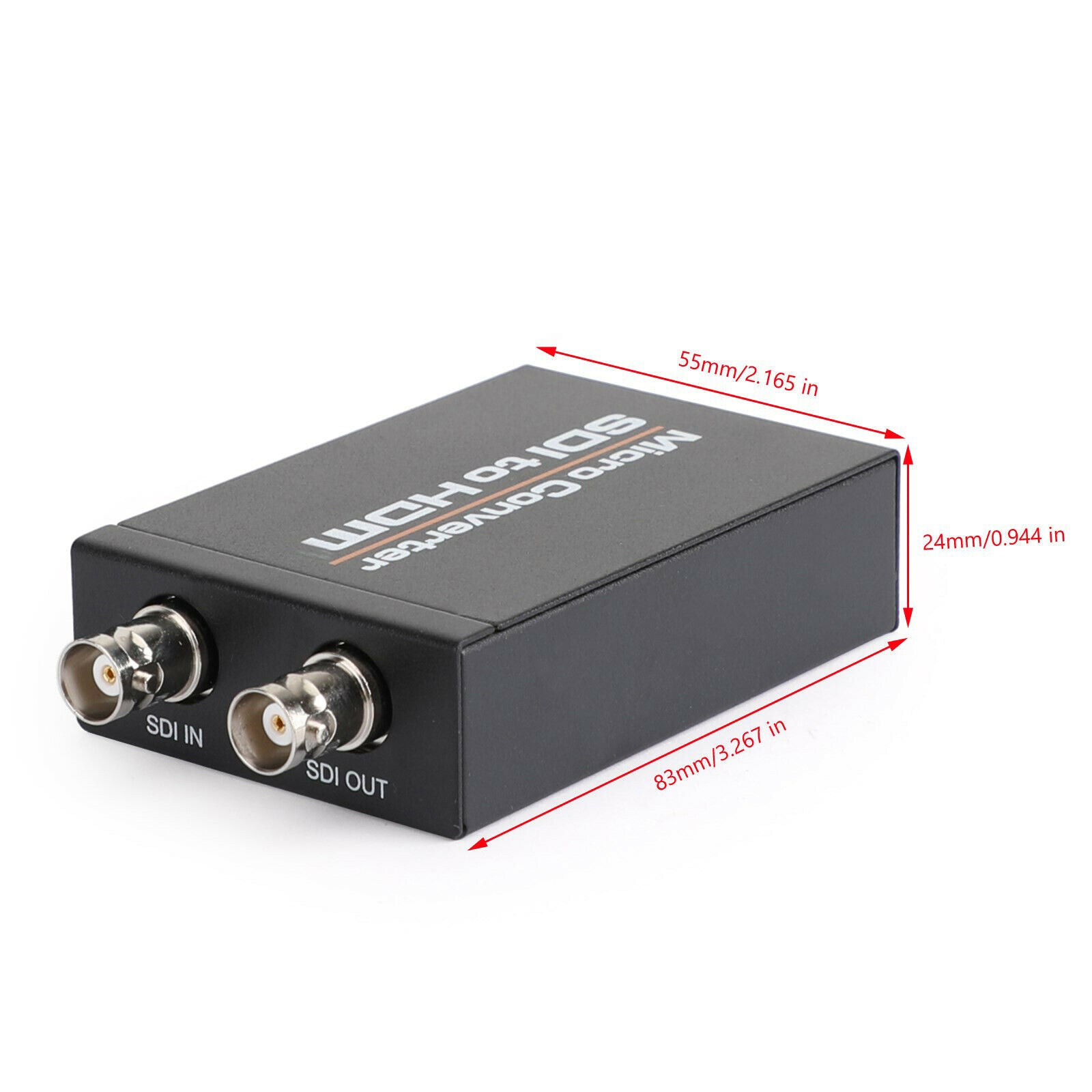 1 SDI In to 2 HDM + SDI Out Mini HD Video Micro Converter Audio Switcher BLK CA