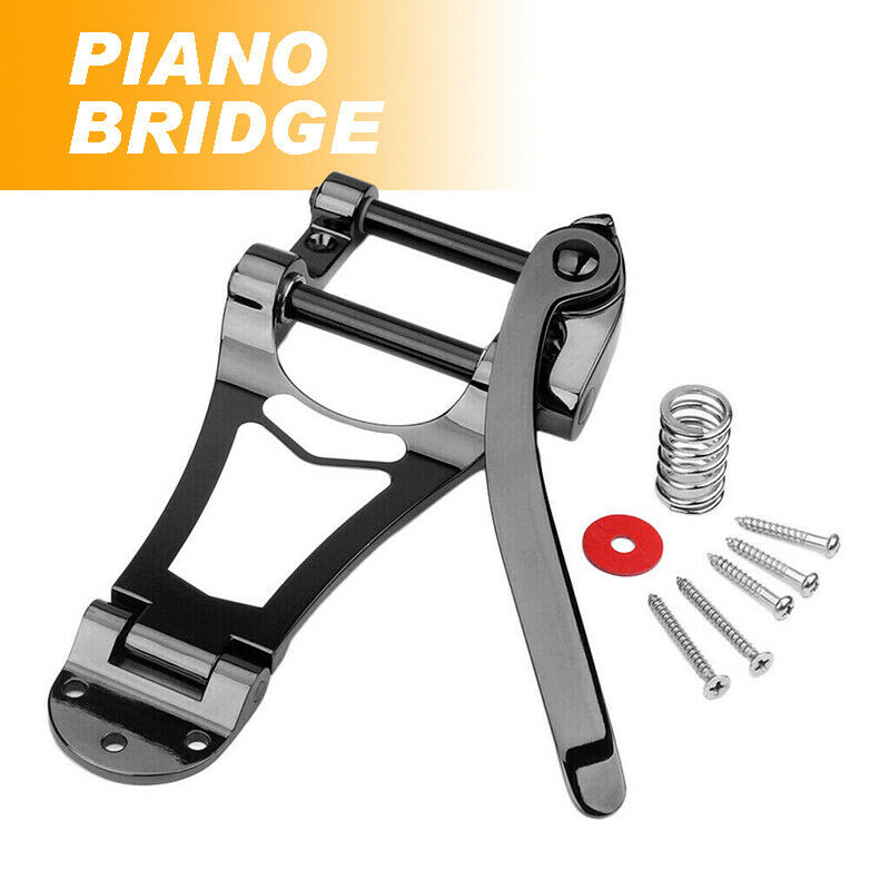 Chrome Vibrato Tremolo Bridge Semi Hollow Body Part For Les Paul Electric Guitar