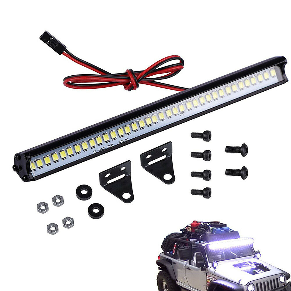 RC Crawler Car Light Bar Bright Lights Kit for 1/10 Traxxas Rustler TRX4 Slash