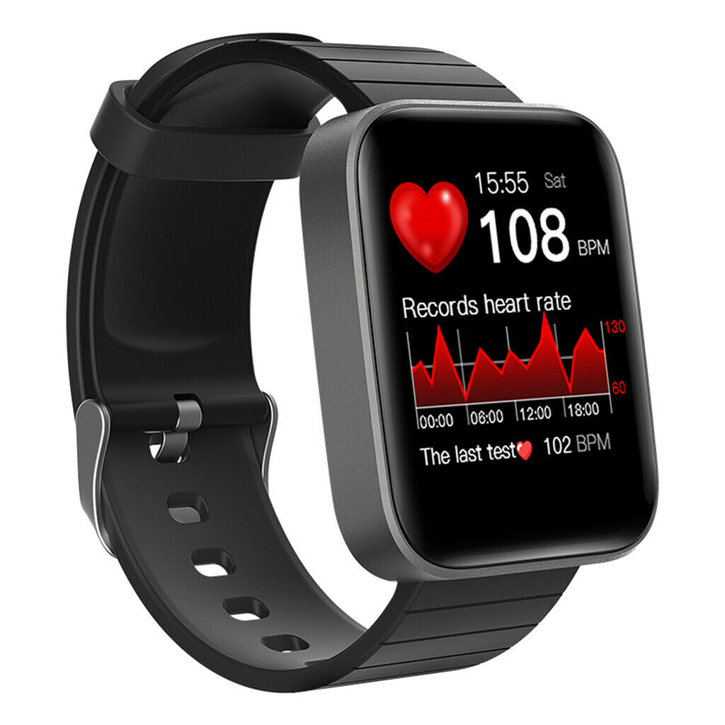 1.54inch Square Men IP67 Waterproof Bluetooth 5.0 Blood Pressure Smart Watch