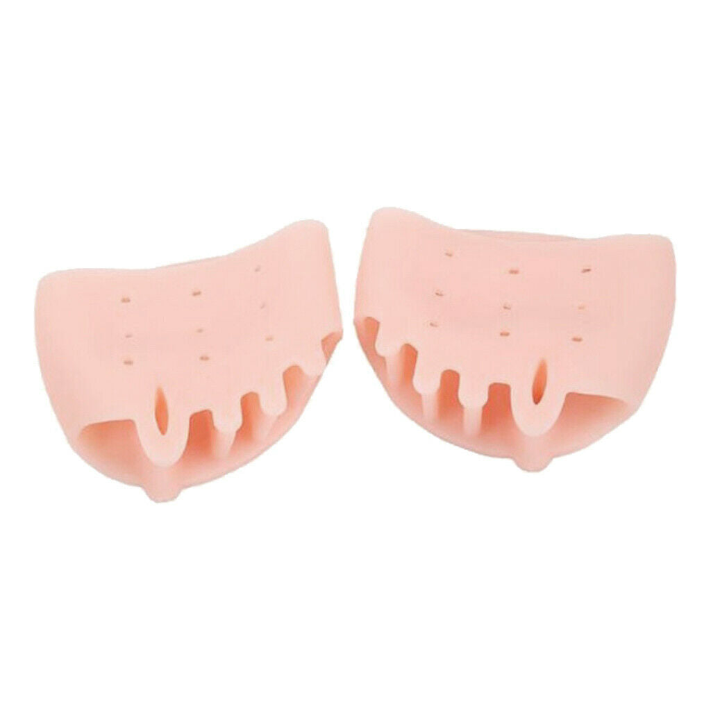 2x Silica Gel Hallux Valgus Corrector Orthotic Toe Separators Pad Foot Care