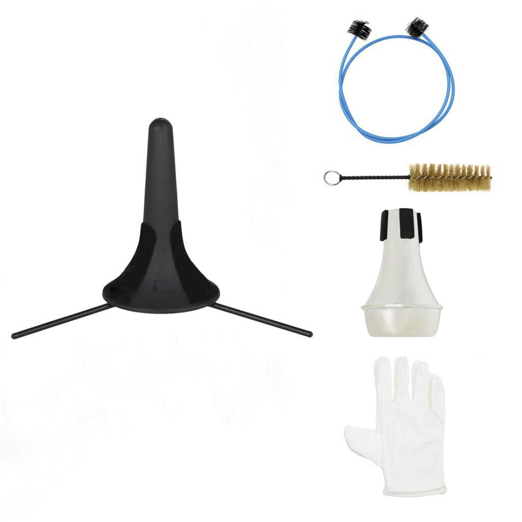 6 in 1 Trumpet Maintenance Toolkit Trumpet Stand + 2 pieces of brushes +