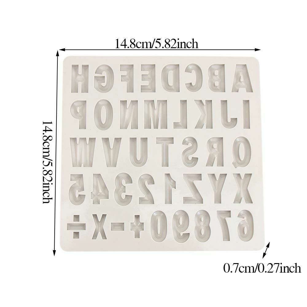 Number Fondant Cake Letter Mold Silicone Decorating Tools Baking Accessories