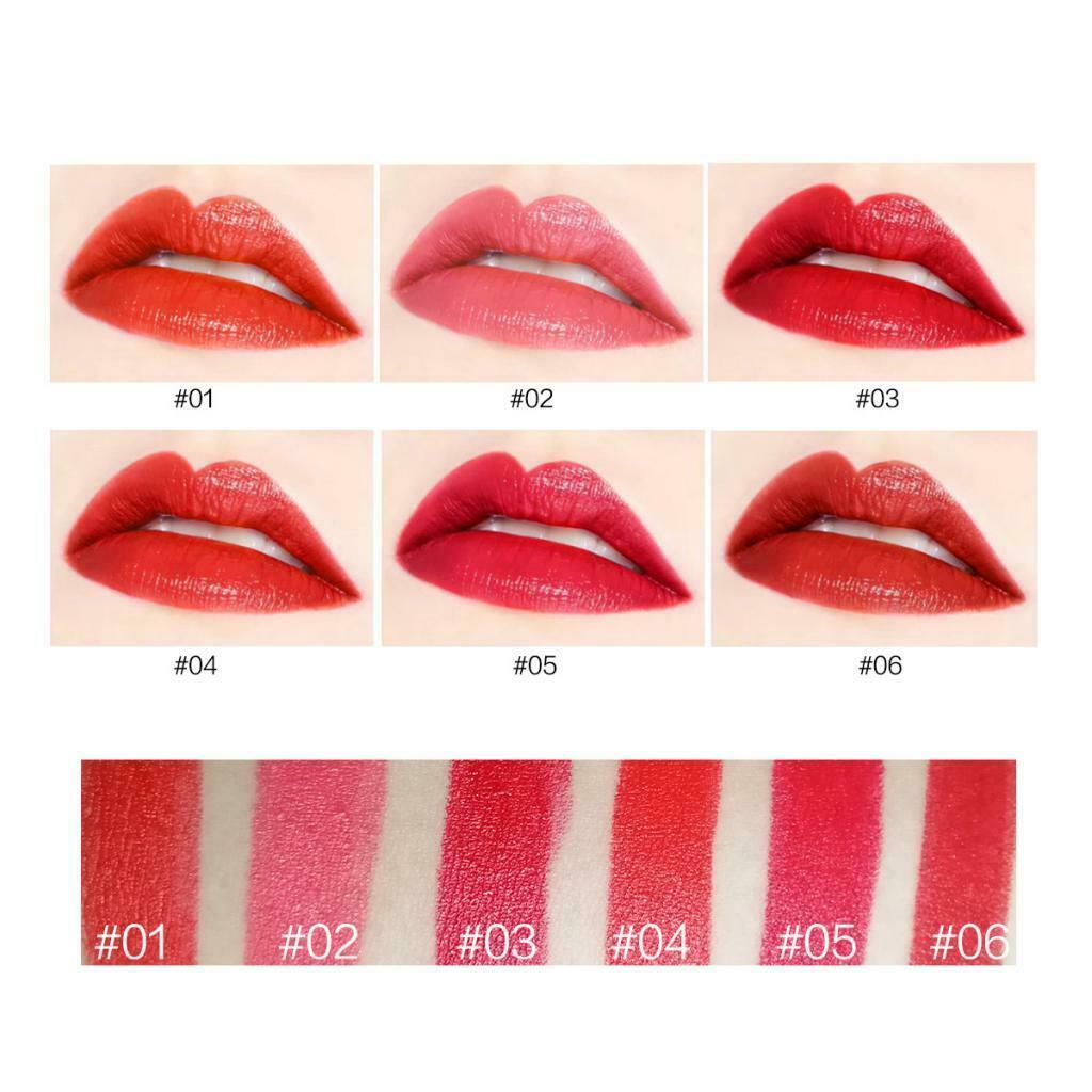 Lipsticks Set 6 Color Moisturizing Matte Lip Gloss Waterproof Long Lasting A