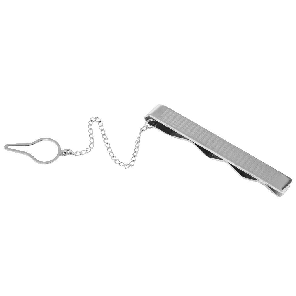 Classic Mens Stainless Steel Necktie Tie Clips Business Necktie Clips Sets 5