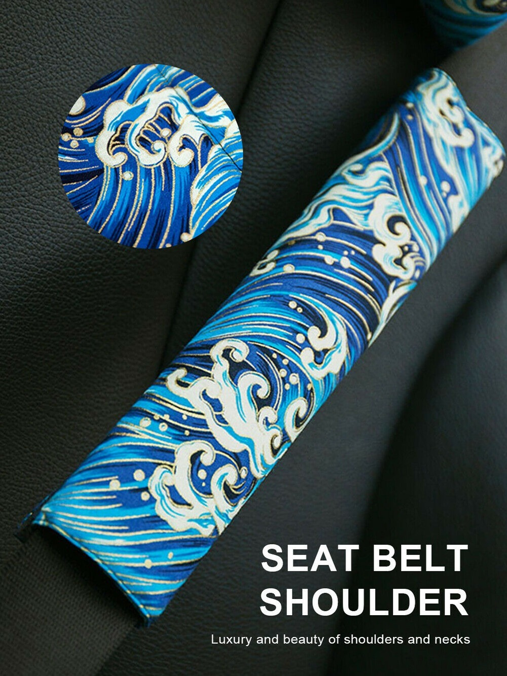 Japanese Style Shoulder Cover Car Interior Decoration Seat Belt Protection Cover