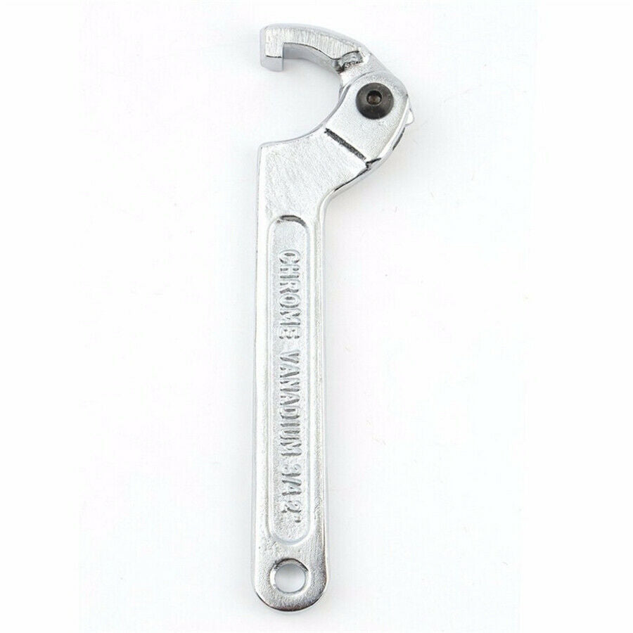 Adjustable Hook Wrench Chrome C Spanner Tool Square Head 7Inch 3/4"-2" 19-51MM