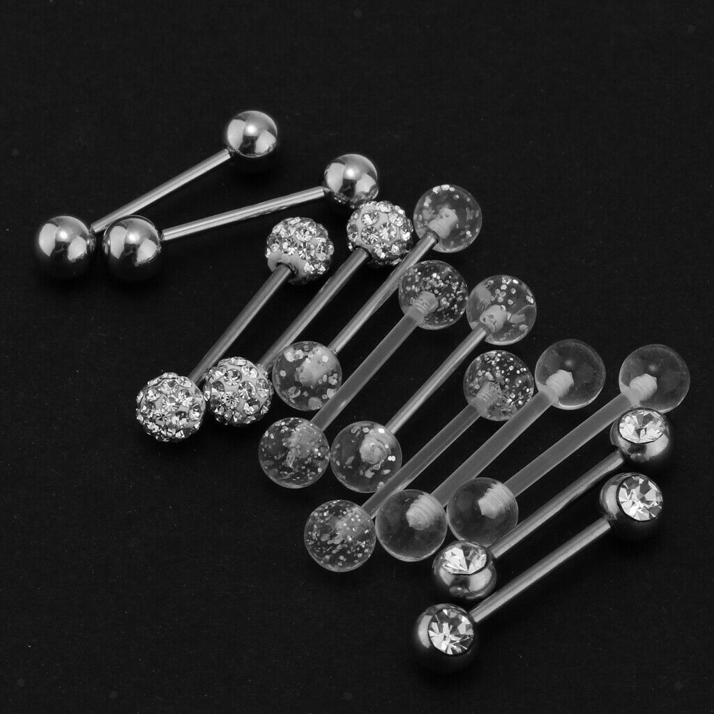 12x ball tongue ring for a range of jewelry including tongue,