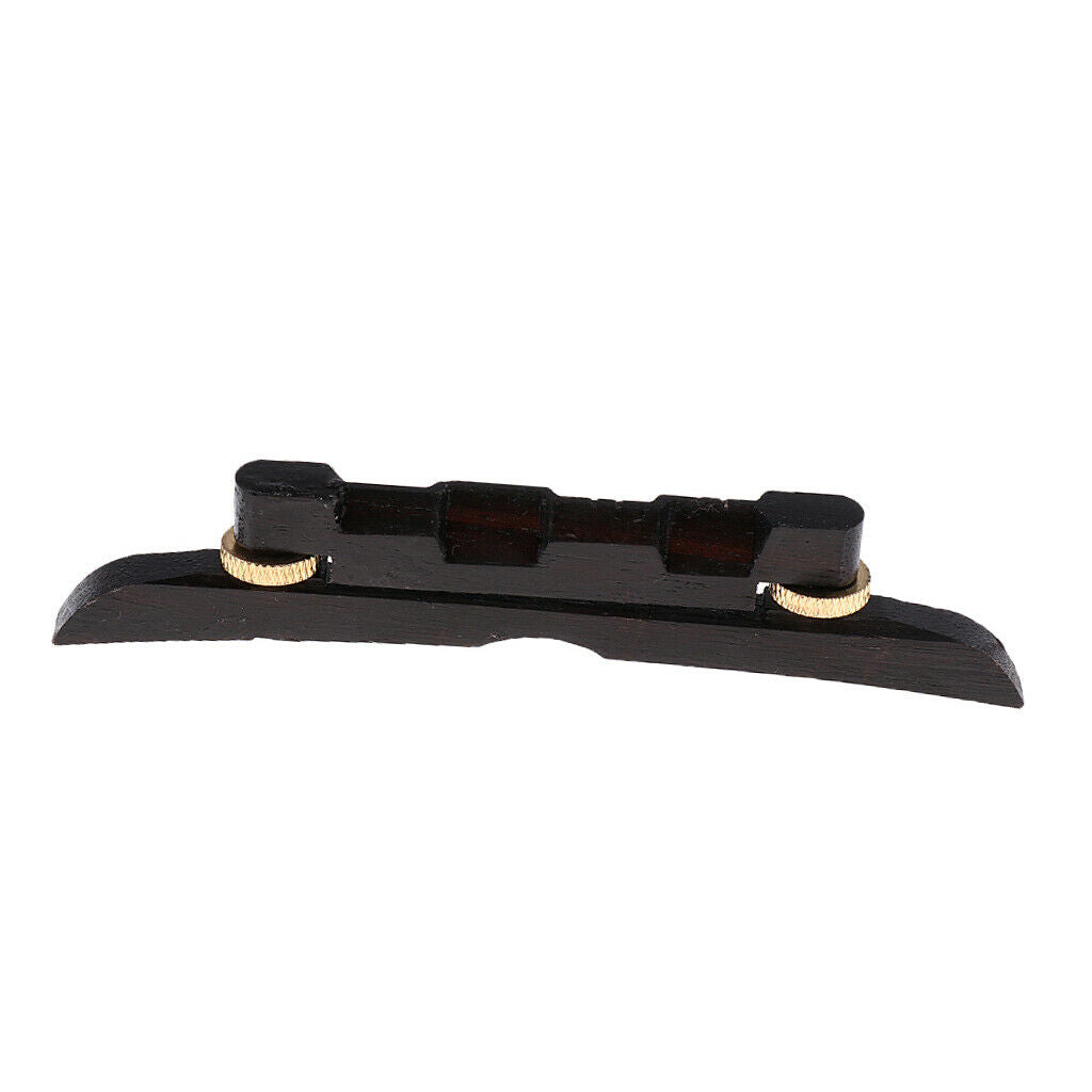 Adjustable Ebony Wood Mandolin Bridge Great Replacement