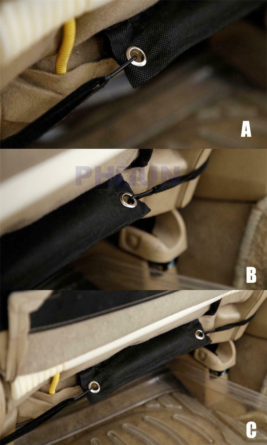 1PC Universal Car Seat Covers Black Polyester+Cotton Protector fits Bucket Seats