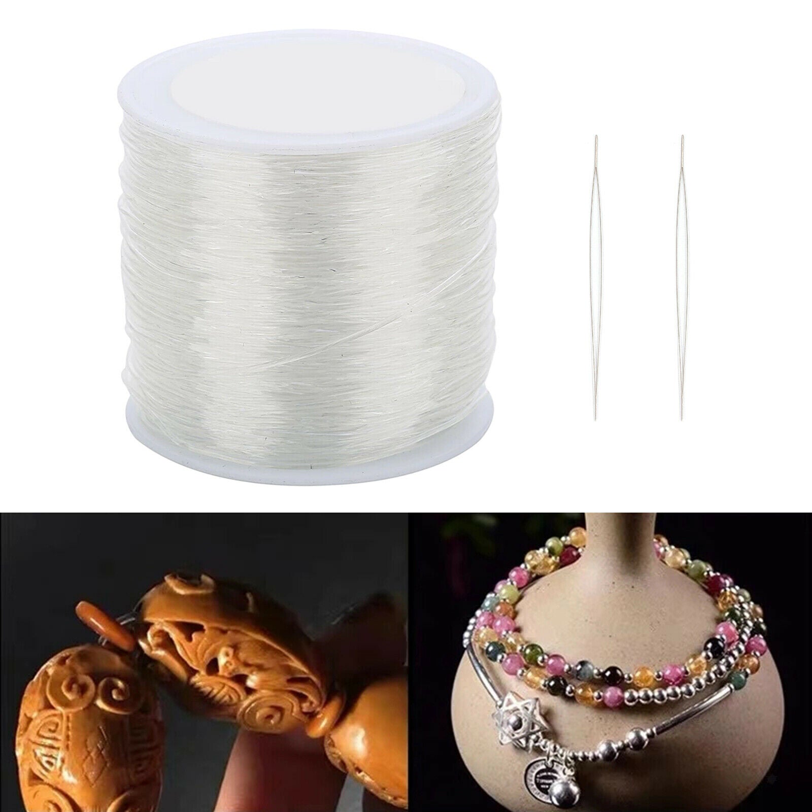 Elastic Stretchy Beading Thread Cord Bracelet String Jewelry 1.5mm 55m