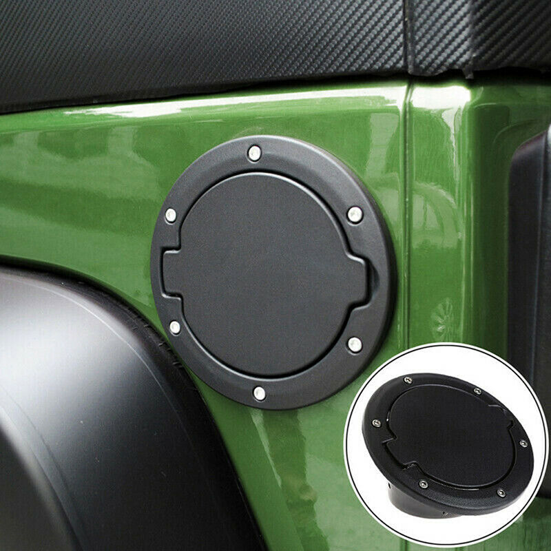 Fuel Filler Door Cover Gas Tank Cap For 07-18 Wrangler JK Unlimited DecorationDD