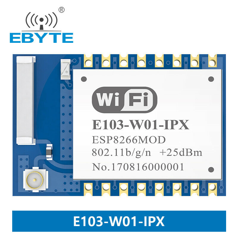 IoT ESP8266 Wireless UART-Wifi Module Transceiver 2.4ghz 20dBm WLAN E103-W01-IPX
