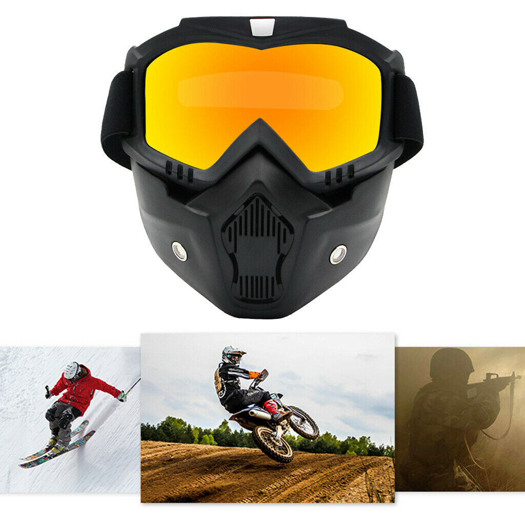 2PCS Windproof Retro Black Motorcycle Goggles for Adults Cycling Lightweight